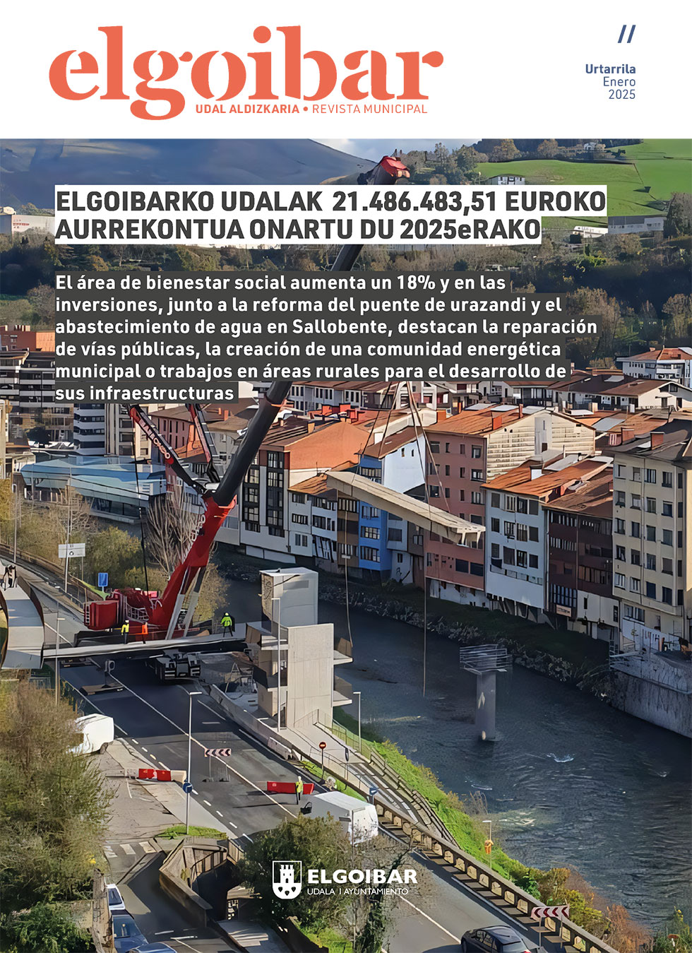 2025eko urtarrileko aldizkariaren azala